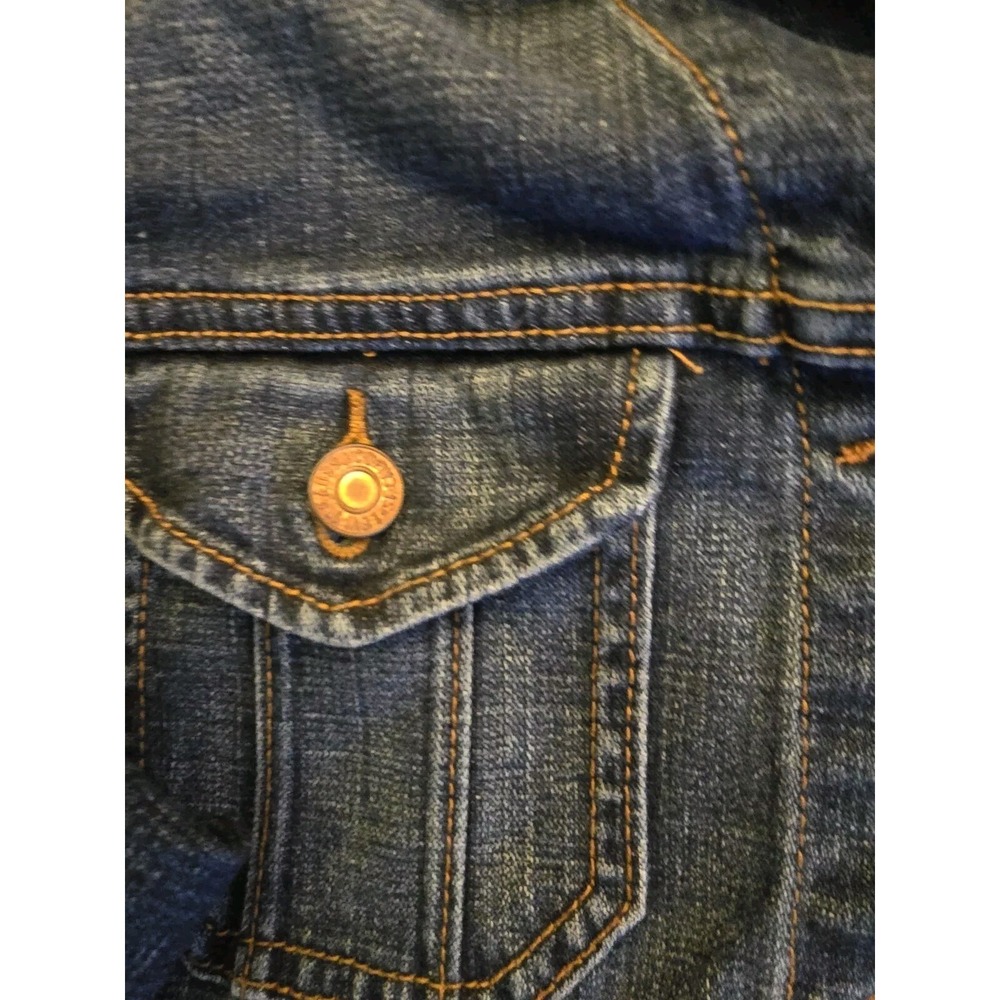 Levi Strauss & Co Y2K Light Weight Denim 90's‎ Junior Jean Jacket Lg Trucker - Picture 5 of 7